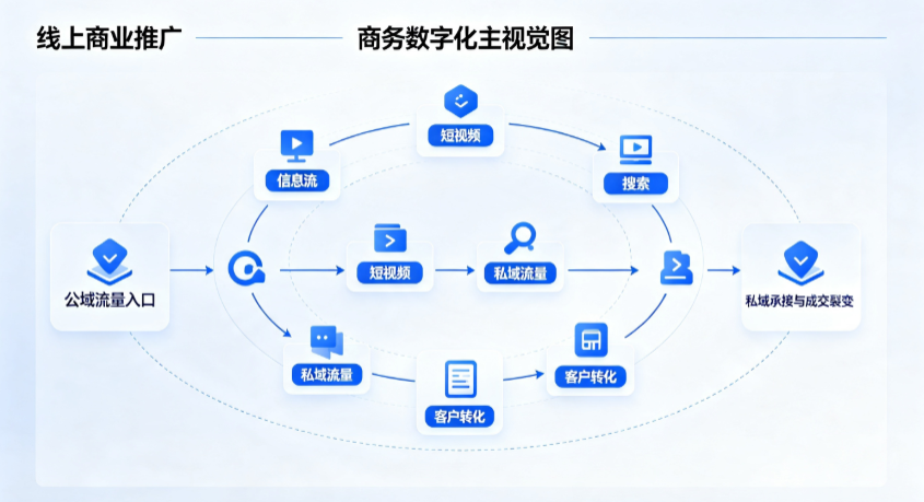 巫山县线上商业推广怎么做？全域流量闭环搭建与低成本转化实战指南